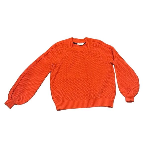 Boden orange wool blend crew neck sweater size medium - Picture 3 of 9